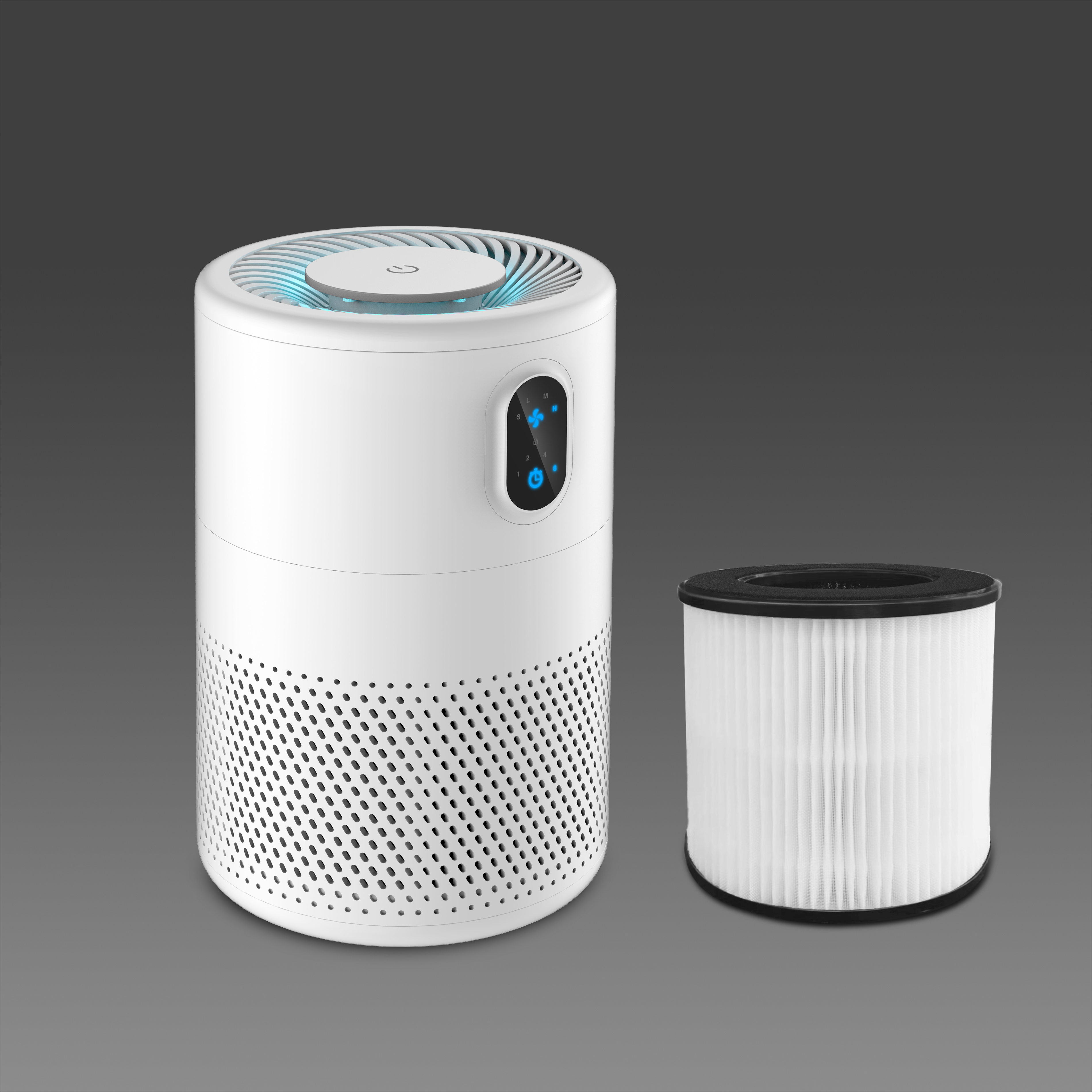 Portable Low Noise Smart HEPA Desktop Air Purifier