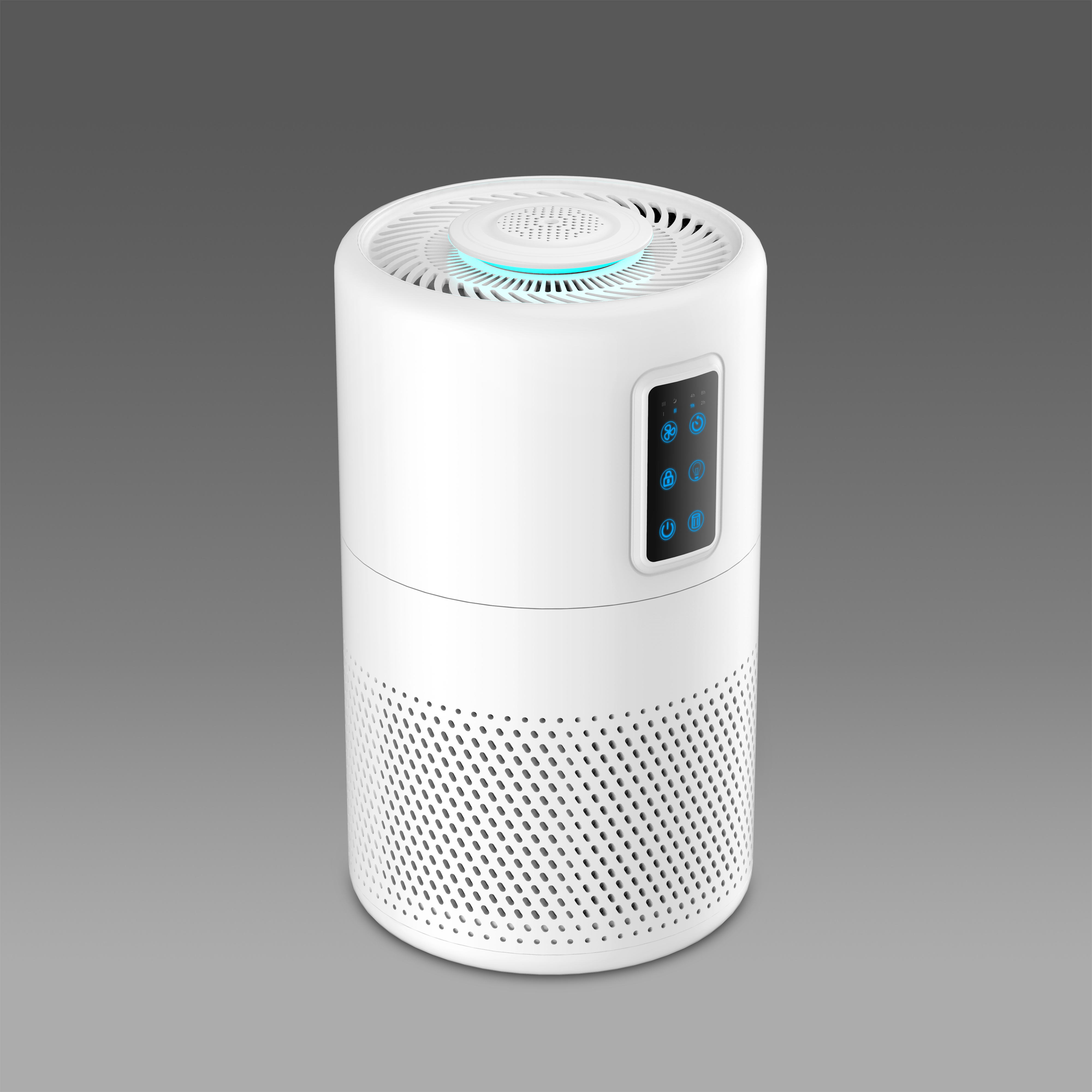 White Anti Virus School Desktop Air Purifier