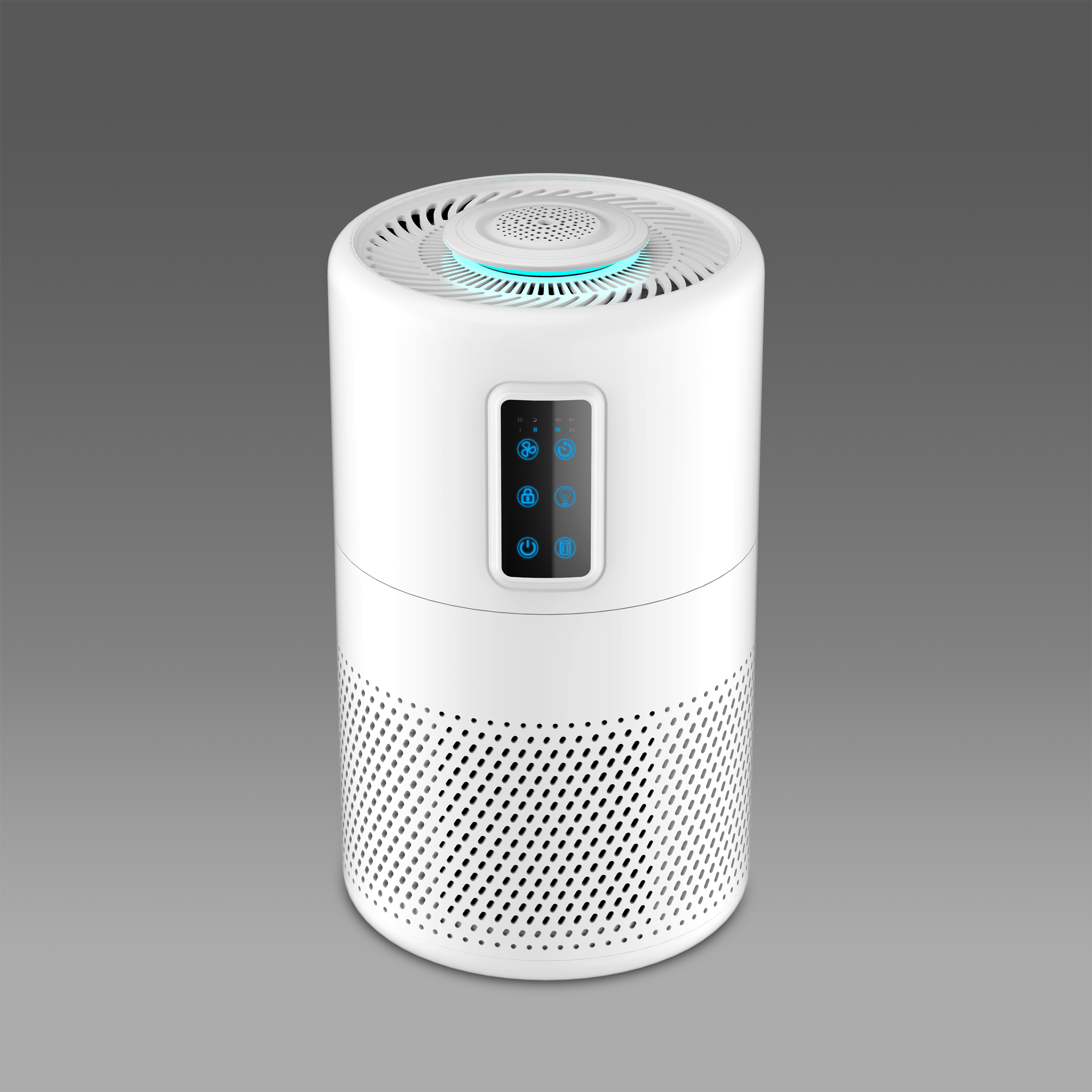 White Anti Virus School Desktop Air Purifier